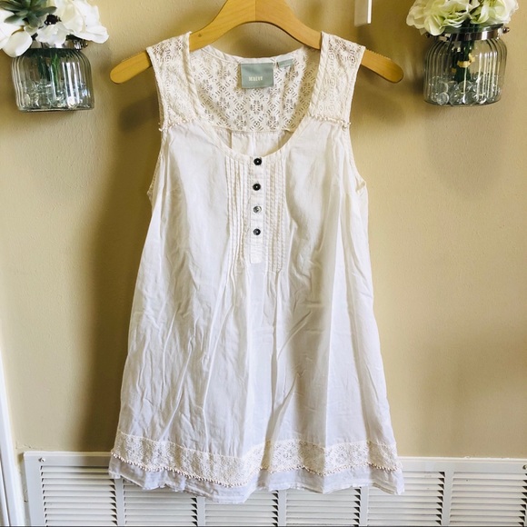 sleeveless peasant top